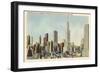 Midtown Skyline and Radio City, New York City-null-Framed Art Print