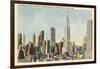 Midtown Skyline and Radio City, New York City-null-Framed Art Print