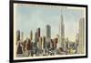 Midtown Skyline and Radio City, New York City-null-Framed Art Print