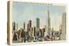 Midtown Skyline and Radio City, New York City-null-Stretched Canvas