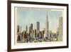 Midtown Skyline and Radio City, New York City-null-Framed Art Print