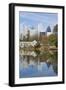 Midtown Skyline from Piedmont Park, Atlanta, Georgia, United States of America, North America-Gavin Hellier-Framed Photographic Print