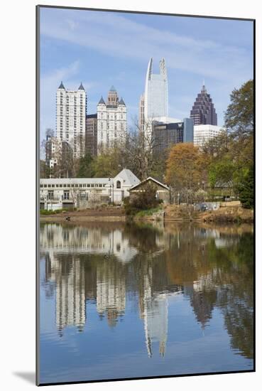 Midtown Skyline from Piedmont Park, Atlanta, Georgia, United States of America, North America-Gavin Hellier-Mounted Photographic Print