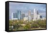 Midtown Skyline from Piedmont Park, Atlanta, Georgia, United States of America, North America-Gavin Hellier-Framed Stretched Canvas