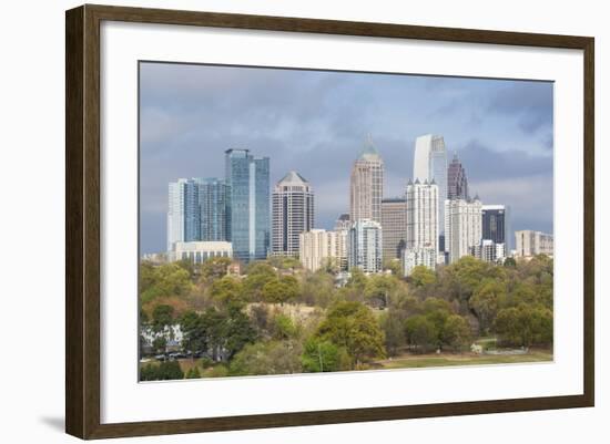 Midtown Skyline from Piedmont Park, Atlanta, Georgia, United States of America, North America-Gavin Hellier-Framed Photographic Print