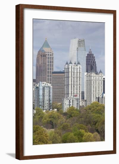 Midtown Skyline from Piedmont Park, Atlanta, Georgia, United States of America, North America-Gavin Hellier-Framed Photographic Print