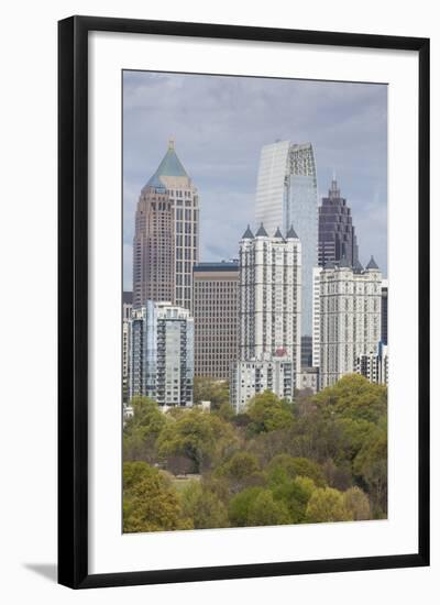 Midtown Skyline from Piedmont Park, Atlanta, Georgia, United States of America, North America-Gavin Hellier-Framed Photographic Print