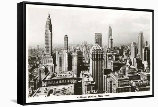 Midtown Skyline, New York City-null-Framed Stretched Canvas