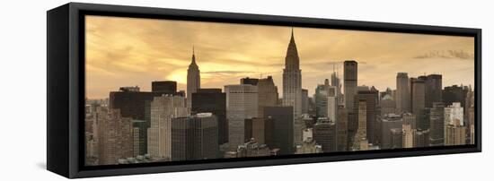 Midtown Skyline with Chrysler Building and Empire State Building, Manhattan, New York City, USA-Jon Arnold-Framed Stretched Canvas