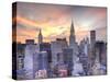 Midtown Skyline with Chrysler Building and Empire State Building, Manhattan, New York City, USA-Jon Arnold-Stretched Canvas