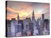 Midtown Skyline with Chrysler Building and Empire State Building, Manhattan, New York City, USA-Jon Arnold-Stretched Canvas