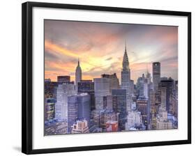 Midtown Skyline with Chrysler Building and Empire State Building, Manhattan, New York City, USA-Jon Arnold-Framed Photographic Print