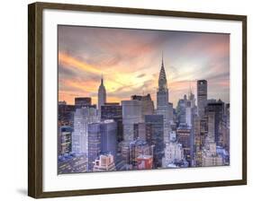 Midtown Skyline with Chrysler Building and Empire State Building, Manhattan, New York City, USA-Jon Arnold-Framed Photographic Print