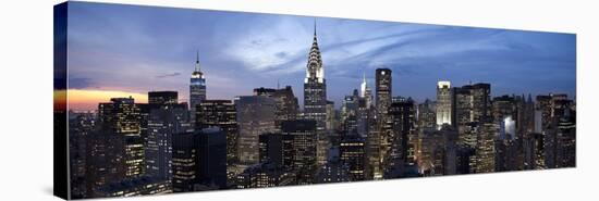 Midtown Skyline with Chrysler Building and Empire State Building, Manhattan, New York City, USA-Jon Arnold-Stretched Canvas