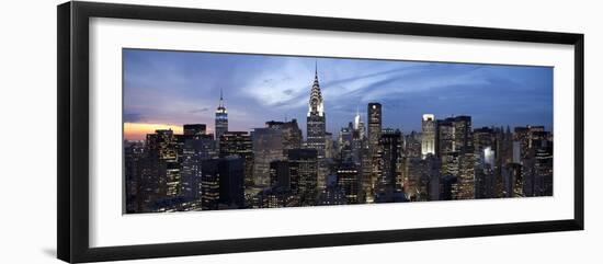 Midtown Skyline with Chrysler Building and Empire State Building, Manhattan, New York City, USA-Jon Arnold-Framed Photographic Print