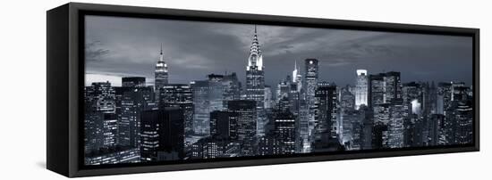 Midtown Skyline with Chrysler Building and Empire State Building, Manhattan, New York City, USA-Jon Arnold-Framed Stretched Canvas