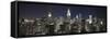Midtown Skyline with Chrysler Building and Empire State Building, Manhattan, New York City, USA-Jon Arnold-Framed Stretched Canvas