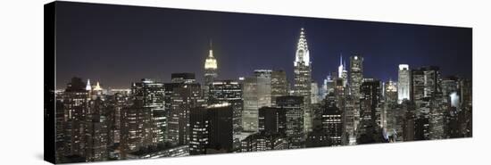 Midtown Skyline with Chrysler Building and Empire State Building, Manhattan, New York City, USA-Jon Arnold-Stretched Canvas