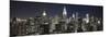 Midtown Skyline with Chrysler Building and Empire State Building, Manhattan, New York City, USA-Jon Arnold-Mounted Premium Photographic Print