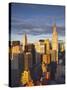 Midtown Skyline with Chrysler Building and Empire State Building, Manhattan, New York City, USA-Jon Arnold-Stretched Canvas