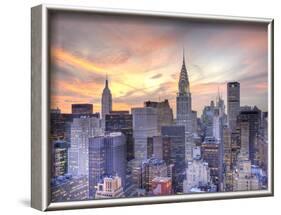 Midtown Skyline with Chrysler Building and Empire State Building, Manhattan, New York City, USA-Jon Arnold-Framed Photographic Print