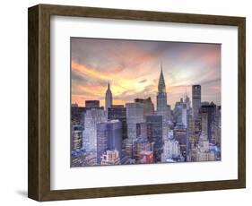 Midtown Skyline with Chrysler Building and Empire State Building, Manhattan, New York City, USA-Jon Arnold-Framed Photographic Print