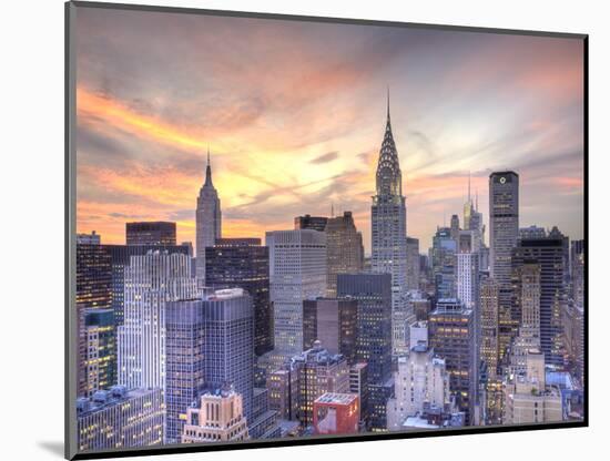 Midtown Skyline with Chrysler Building and Empire State Building, Manhattan, New York City, USA-Jon Arnold-Mounted Photographic Print