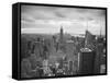 Midtown Skyline with Empire State Building from the Rockefeller Center, Manhattan, New York City, U-Jon Arnold-Framed Stretched Canvas