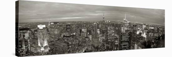 Midtown Skyline with Empire State Building from the Rockefeller Center, Manhattan, New York City, U-Jon Arnold-Stretched Canvas