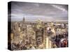 Midtown Skyline with Empire State Building from the Rockefeller Center, Manhattan, New York City, U-Jon Arnold-Stretched Canvas