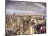 Midtown Skyline with Empire State Building from the Rockefeller Center, Manhattan, New York City, U-Jon Arnold-Mounted Photographic Print