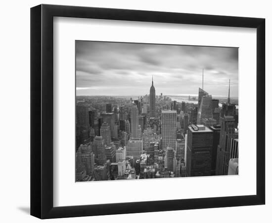 Midtown Skyline with Empire State Building from the Rockefeller Center, Manhattan, New York City, U-Jon Arnold-Framed Photographic Print