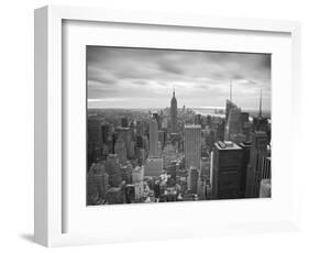 Midtown Skyline with Empire State Building from the Rockefeller Center, Manhattan, New York City, U-Jon Arnold-Framed Photographic Print