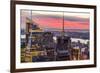 Midtown Skyline with Empire State Building from the Rockefeller Center, Manhattan, New York City-ClickAlps-Framed Photographic Print