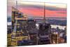 Midtown Skyline with Empire State Building from the Rockefeller Center, Manhattan, New York City-ClickAlps-Mounted Photographic Print