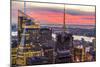 Midtown Skyline with Empire State Building from the Rockefeller Center, Manhattan, New York City-ClickAlps-Mounted Photographic Print