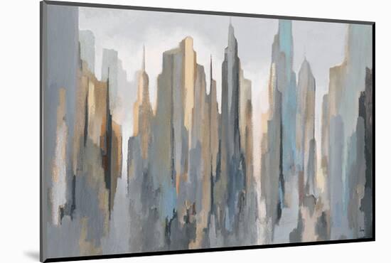 Midtown Skyline-Gregory Lang-Mounted Giclee Print