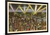 Midtown Skyscrapers at Night, New York City-null-Framed Art Print