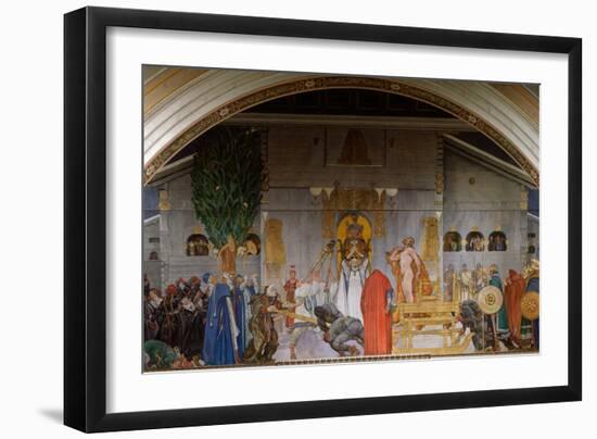 Midvinterblot (Midwinter Sacrific), 1914-1915-Carl Larsson-Framed Photographic Print