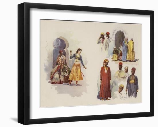 Midway Character Types-null-Framed Giclee Print