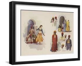 Midway Character Types-null-Framed Giclee Print