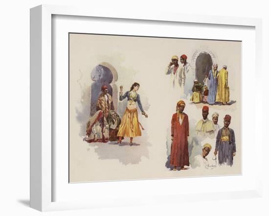 Midway Character Types-null-Framed Giclee Print