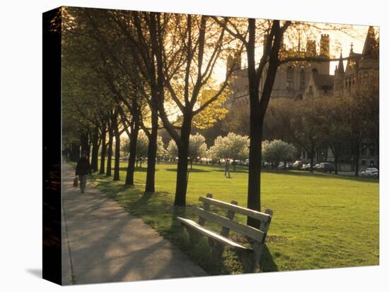 Midway Plaisance at University of Chicago, Chicago, Illinois, USA-Alan Klehr-Stretched Canvas