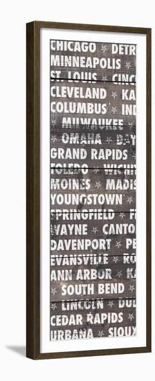 Midwest Wood Type-Dan Meneely-Framed Premium Giclee Print