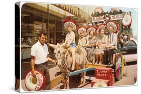 Midwesterners in Zebra Cart, Tijuana, Mexico-null-Stretched Canvas