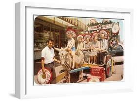 Midwesterners in Zebra Cart, Tijuana, Mexico-null-Framed Art Print