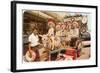 Midwesterners in Zebra Cart, Tijuana, Mexico-null-Framed Art Print