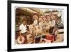 Midwesterners in Zebra Cart, Tijuana, Mexico-null-Framed Art Print