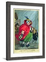 Midwife Going to a Labour, 1811-Thomas Rowlandson-Framed Giclee Print
