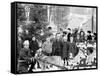 Midwinter Carnival, Childrens Parade, Dog Sleds, Upper Saranac Lake, N.Y.-null-Framed Stretched Canvas